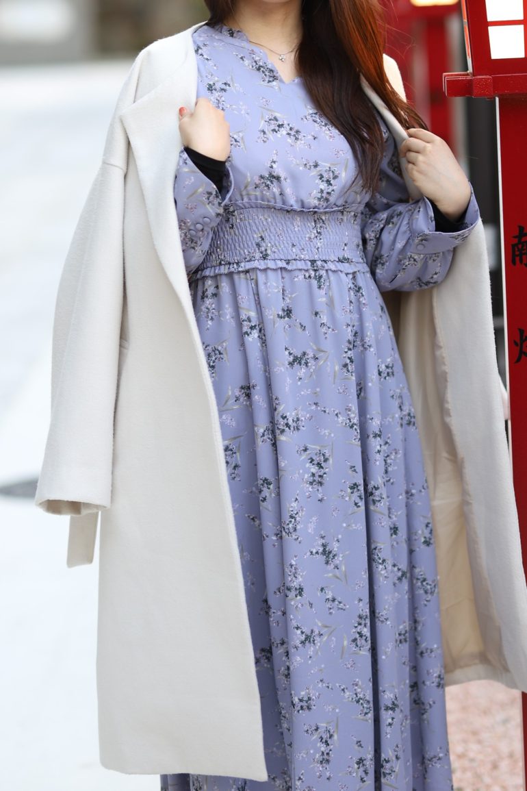 【神戸】花柄ワンピースが似合う女性♪